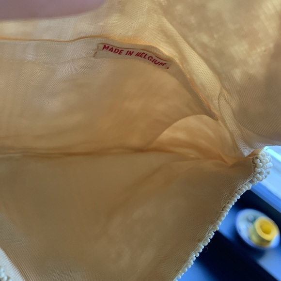 Vintage Belgian Silk Seed Bead Clutch Purse - Picture 10 of 10